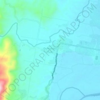 Dumabato Sur topographic map, elevation, terrain