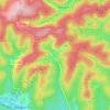 Kohlhuette topographic map, elevation, terrain