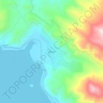 Chocco topographic map, elevation, terrain