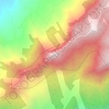 Pedra do Baú topographic map, elevation, terrain