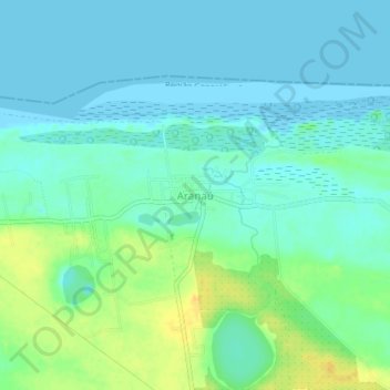 Aranaú topographic map, elevation, terrain