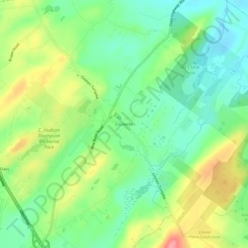 Circleville topographic map, elevation, terrain