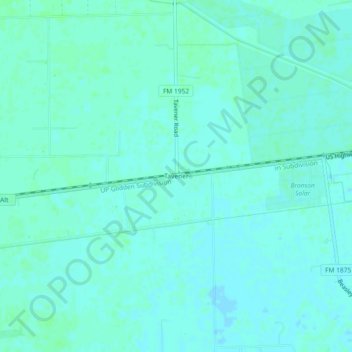 Tavener topographic map, elevation, terrain