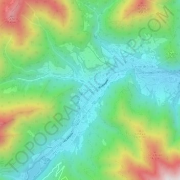 Tiarno di Sopra topographic map, elevation, terrain