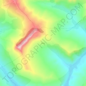 Cornu topographic map, elevation, terrain