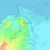 Barranquilla topographic map, elevation, terrain
