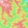 Thimphu topographic map, elevation, terrain