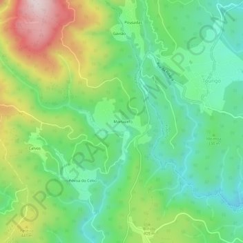 Mortazel topographic map, elevation, terrain