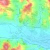 Aunham topographic map, elevation, terrain