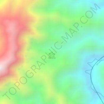 Serrania De Las Quinchas topographic map, elevation, terrain