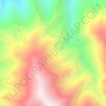 El Guamo topographic map, elevation, terrain