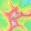 Garnedd Ugain topographic map, elevation, terrain