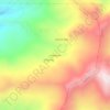 Sombrero topographic map, elevation, terrain