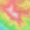 Col di Lana topographic map, elevation, terrain