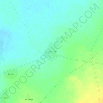Dedasari topographic map, elevation, terrain