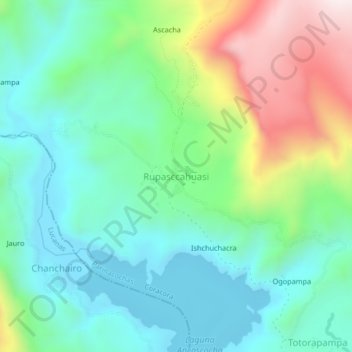 Rupasccahuasi topographic map, elevation, terrain