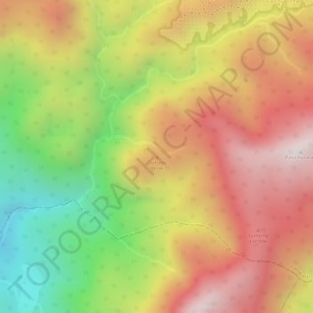 Gunung Perak topographic map, elevation, terrain