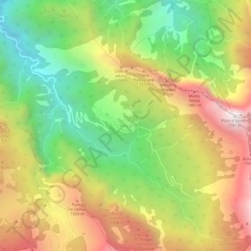 Vinca topographic map, elevation, terrain