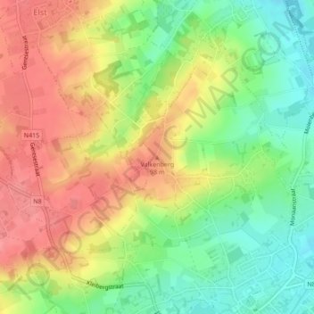 Valkenberg topographic map, elevation, terrain