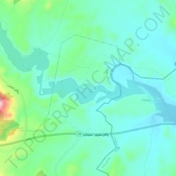 Grtk topographic map, elevation, terrain