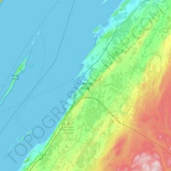 Rivière-du-Loup topographic map, elevation, terrain