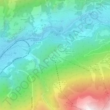La Norma topographic map, elevation, terrain