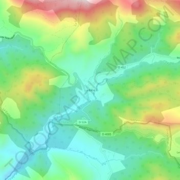 La Bâtie topographic map, elevation, terrain