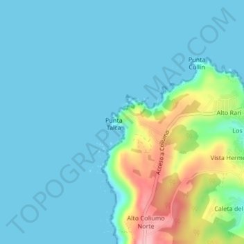 Casa Poli topographic map, elevation, terrain