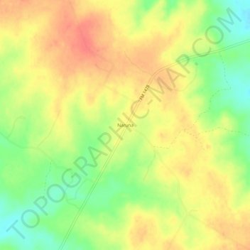 Naruna topographic map, elevation, terrain