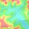 Gușoiu topographic map, elevation, terrain