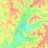 Hamilton topographic map, elevation, terrain