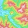 Boutx topographic map, elevation, terrain