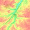 Issoudun topographic map, elevation, terrain