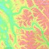 Big Salmon River topographic map, elevation, terrain