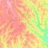 Union County topographic map, elevation, terrain