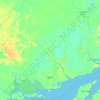 Muaná topographic map, elevation, terrain