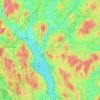 Lillestrøm topographic map, elevation, terrain