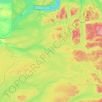 Area L (Lone Butte/Interlakes) topographic map, elevation, terrain