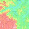 Poço Fundo topographic map, elevation, terrain