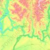 Colville Indian Reservation topographic map, elevation, terrain