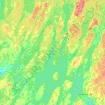 Balsam Lake topographic map, elevation, terrain