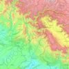 Azad Kashmir topographic map, elevation, terrain