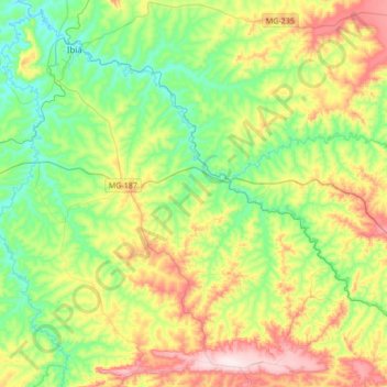 Tobati topographic map, elevation, terrain