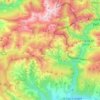 les Valls de Valira topographic map, elevation, terrain