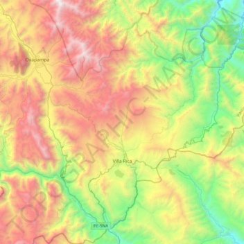 Villa Rica topographic map, elevation, terrain