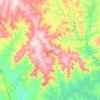 Buriti Alegre topographic map, elevation, terrain