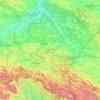 Subcarpathian Voivodeship topographic map, elevation, terrain