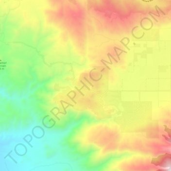 Stallion Springs topographic map, elevation, terrain