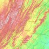 George Washington National Forest topographic map, elevation, terrain