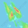 Thetis Island topographic map, elevation, terrain